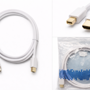 Deltaco Mini DisplayPort → HDMI kaapeli 2m – valkoinen, Full HD / 4K tuki