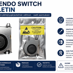 Nintendo switch tuuletin varaosa