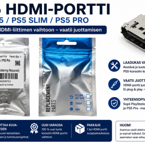 PS5 HDMI-liitin varaosa emolevylle juotettava HDMI-portti